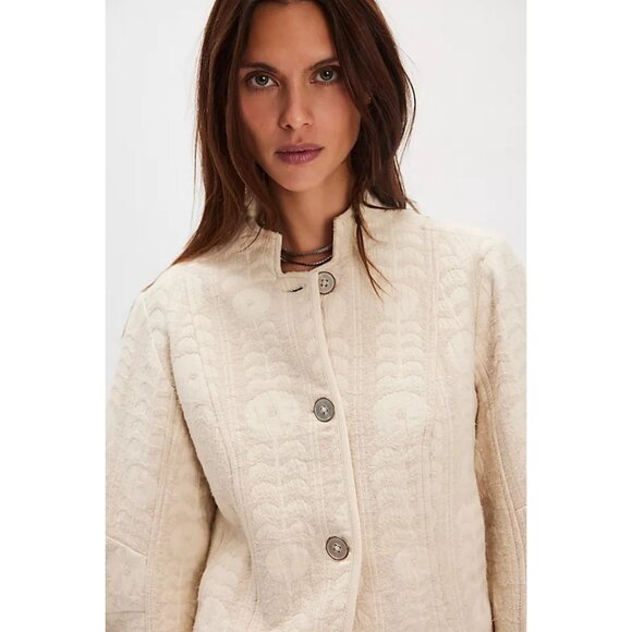 Free People Tsarina Jacket Womens S Tapestry Vintage Castle Elegant Boho Chic - Picture 1 of 10